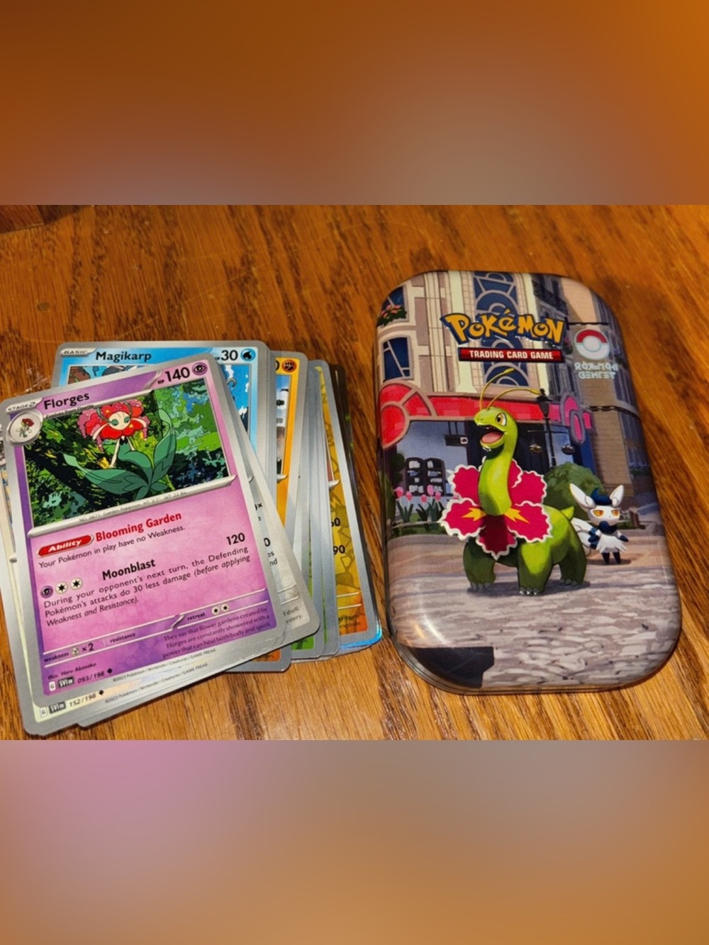 Pokemon Trading Card Game Tin with 50 cards -